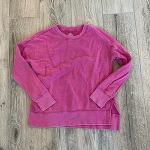 Pink time and true size M pull over